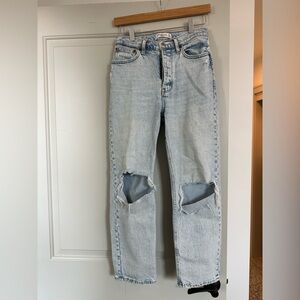 Abercrombie & Fitch Light Dad High Rise Jeans